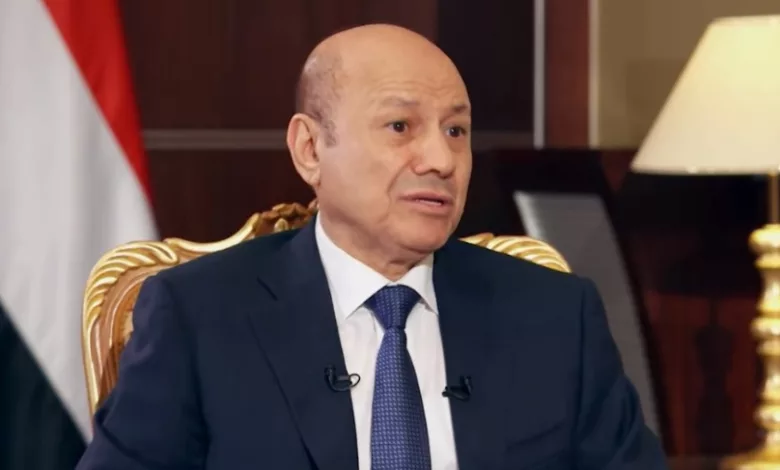 رئيس المجلس الرئاسي اليمني رشاد العليمي