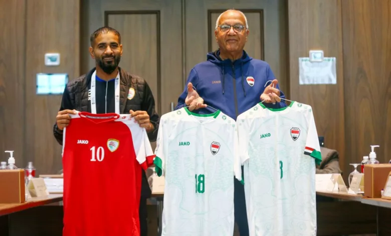 منتخب العراق سيلعب باللوان الأبيض ومنتخب عمان باللون الأحمر في نهائي خليجي 25
